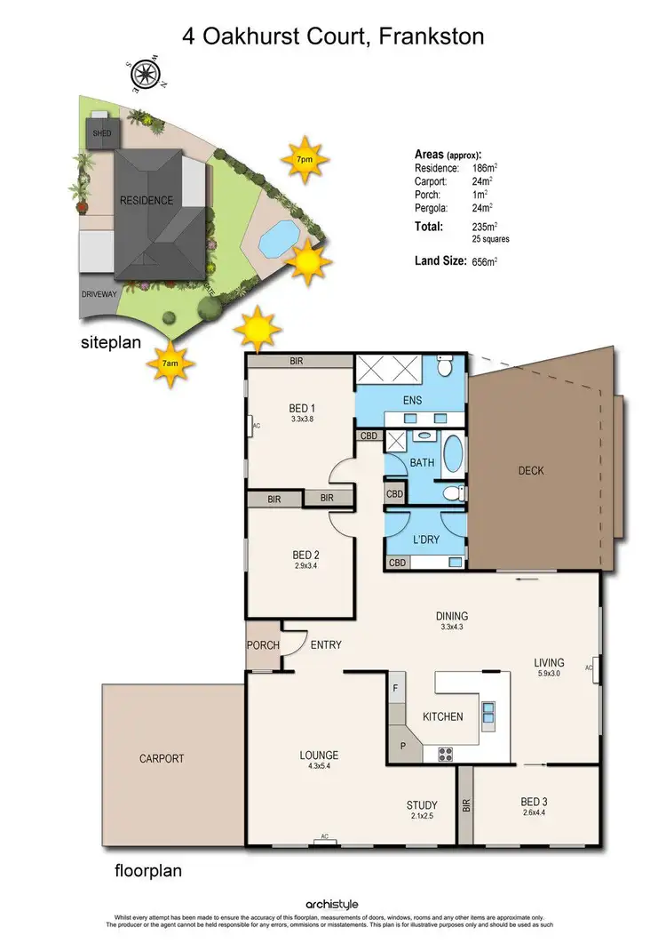 Floorplan of Homely house listing, 4 Oakhurst Court, Frankston VIC 3199