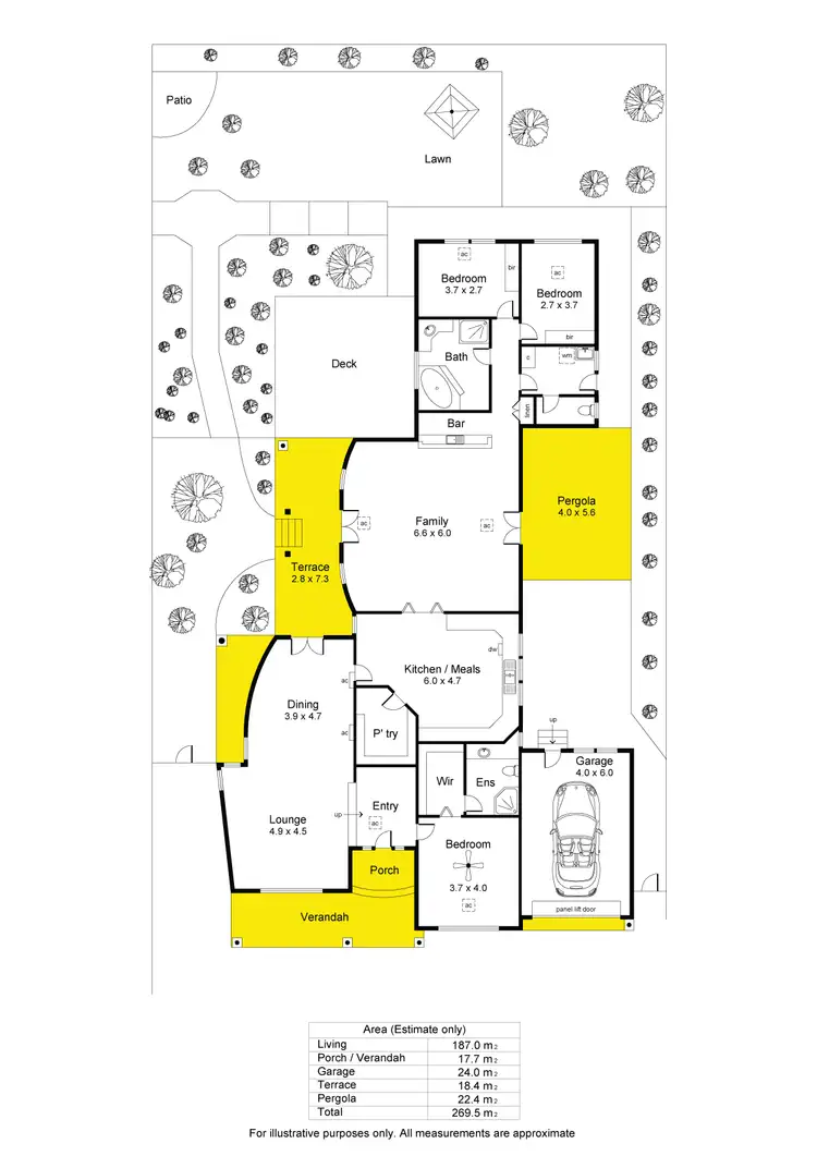 Floorplan of Homely house listing, 5 Port Lincoln Boulevard, Pasadena SA 5042