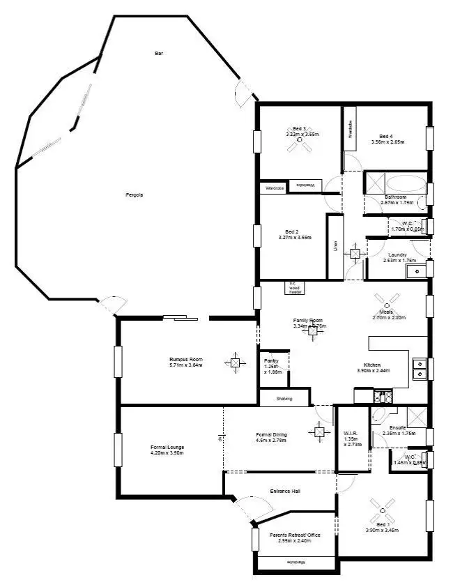 Floorplan of Homely house listing, 2 Bonney Drive, Murray Bridge SA 5253