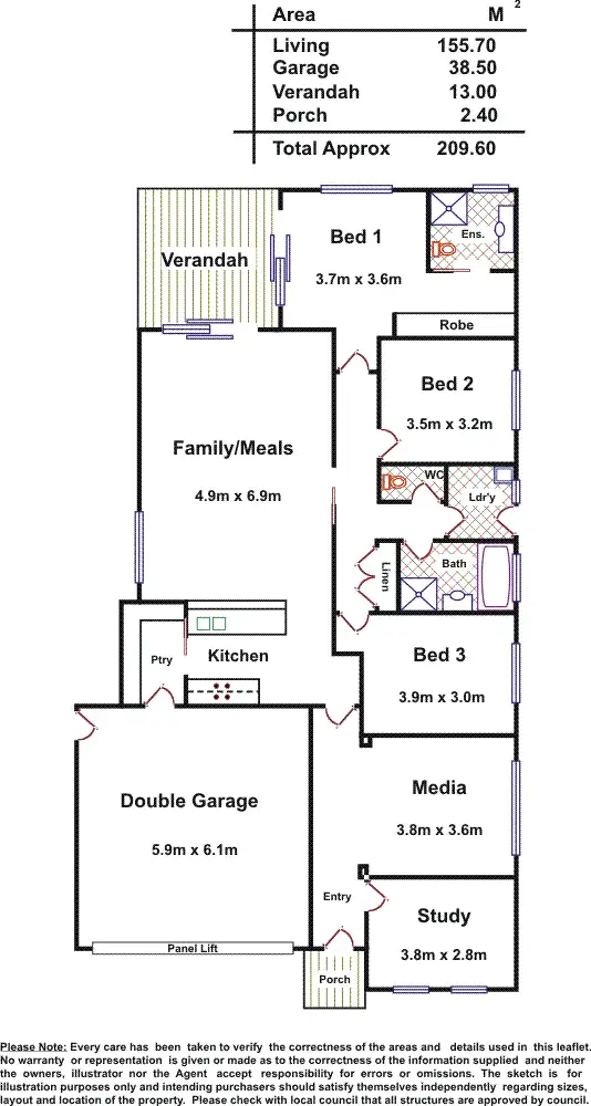 Floorplan of Homely house listing, 23 Rupara Road, North Beach SA 5556