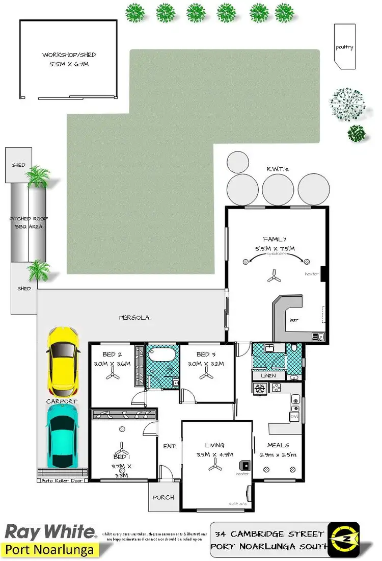 Floorplan of Homely house listing, 34 Cambridge Street, Port Noarlunga South SA 5167