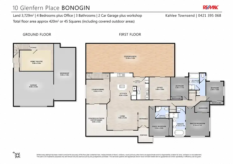 Floorplan of Homely house listing, 10 Glenfern Place, Bonogin QLD 4213