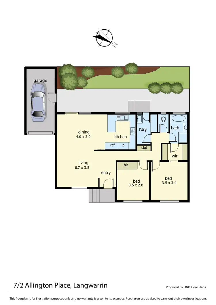 Floorplan of Homely unit listing, 7/2 Allington Place, Langwarrin VIC 3910