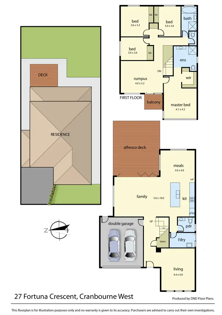 Floorplan of Homely house listing, 27 Fortuna Crescent, Cranbourne West VIC 3977