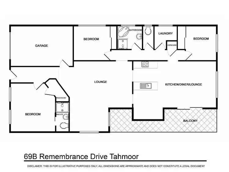 Floorplan of Homely house listing, 69b Remembrance Drive, Tahmoor NSW 2573