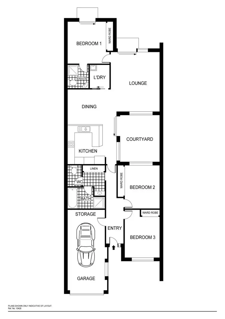 Floorplan of Homely townhouse listing, 13 Traynor Court, Melba ACT 2615