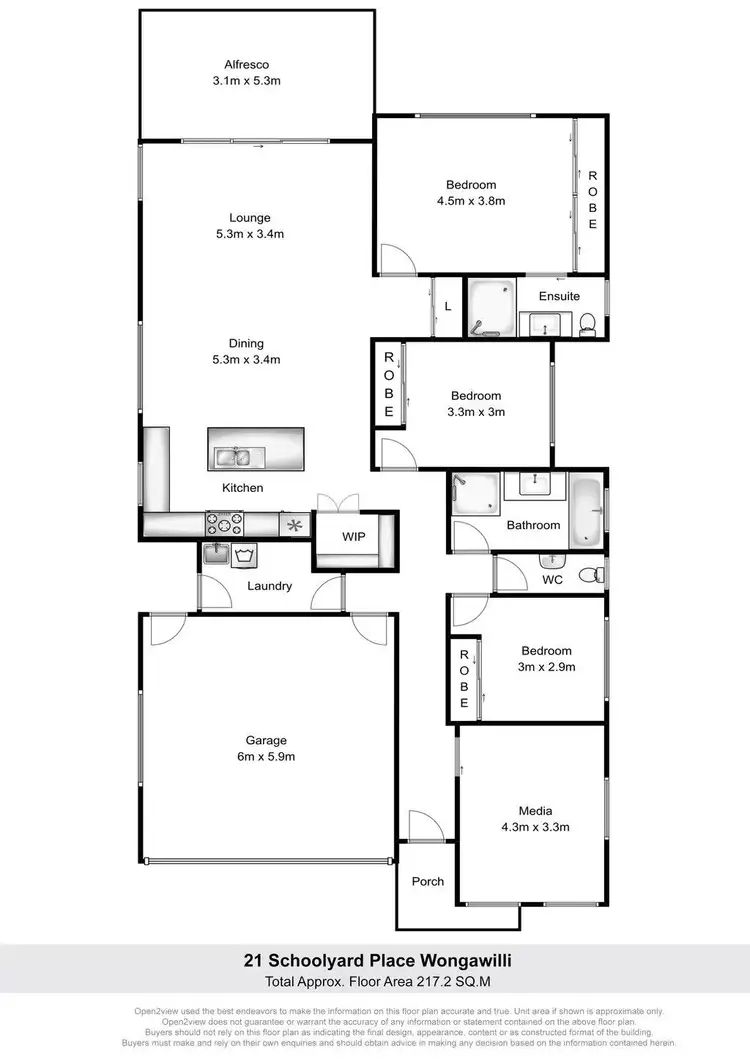 Floorplan of Homely house listing, 21 Schoolyard Place, Wongawilli NSW 2530