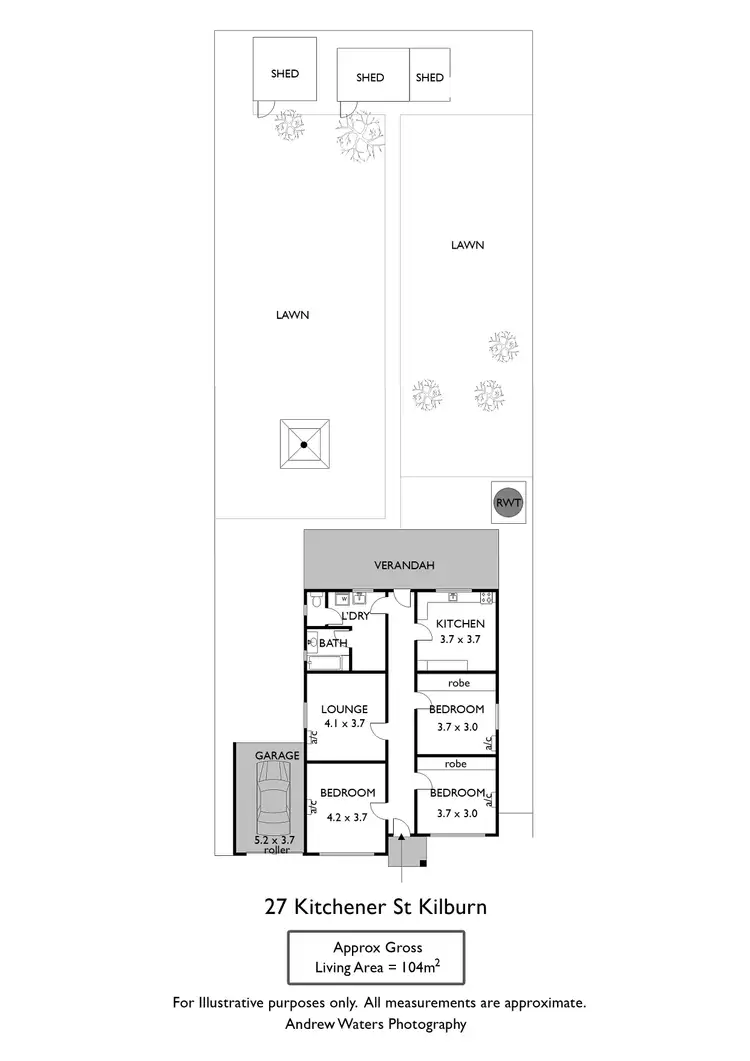 Floorplan of Homely house listing, 27 Kitchener Street, Kilburn SA 5084
