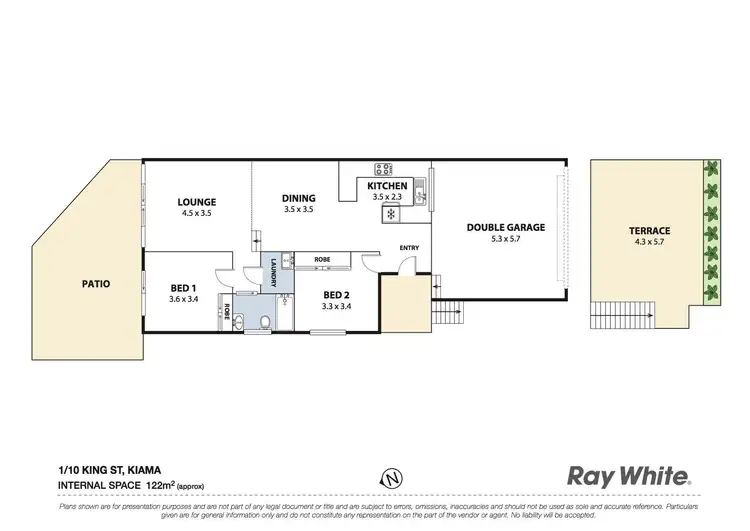 Floorplan of Homely townhouse listing, 1/10 King Street, Kiama NSW 2533
