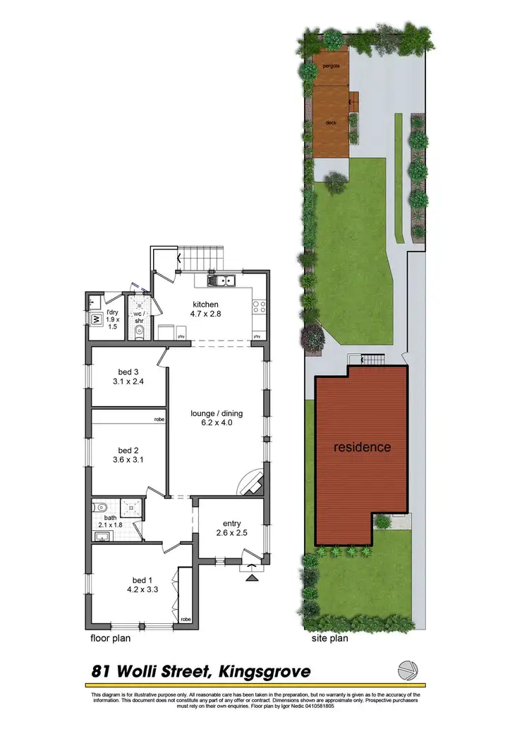 Floorplan of Homely house listing, 81 Wolli Street, Kingsgrove NSW 2208