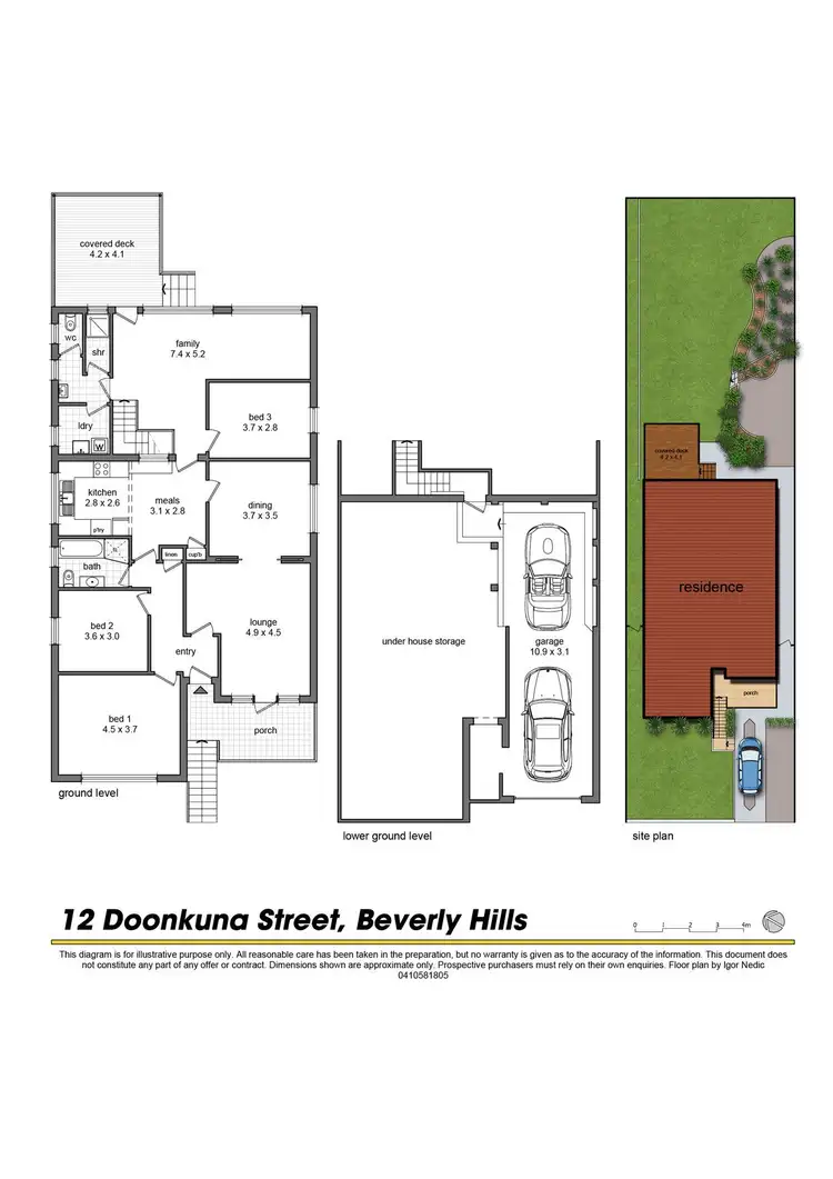 Floorplan of Homely house listing, 12 Doonkuna Street, Beverly Hills NSW 2209