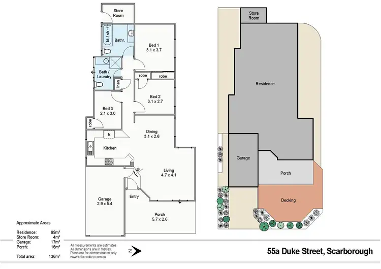 Floorplan of Homely house listing, 55a Duke Street, Scarborough WA 6019