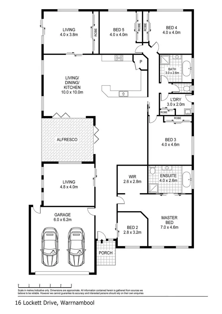 Floorplan of Homely house listing, 16 Lockett Drive, Warrnambool VIC 3280