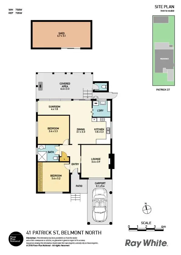 Floorplan of Homely house listing, 41 Patrick Street, Belmont North NSW 2280