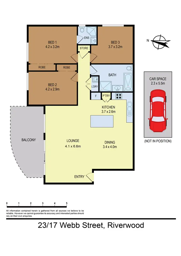 Floorplan of Homely unit listing, 23/17-21 Webb Street, Riverwood NSW 2210