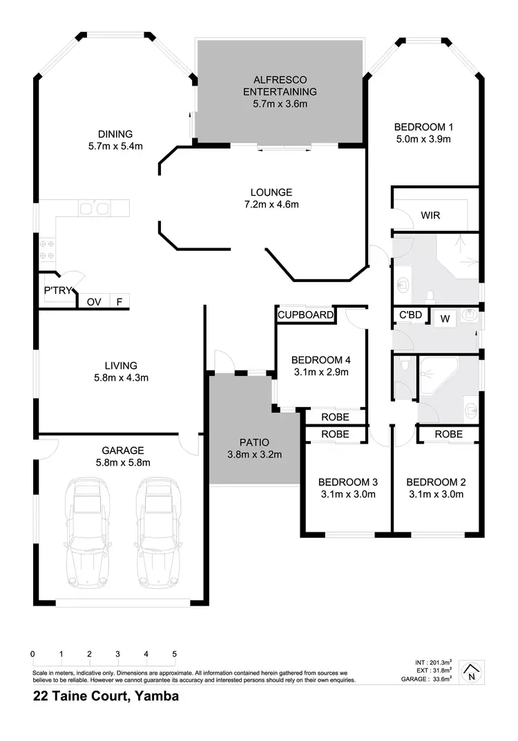 Floorplan of Homely house listing, 22 Taine Court, Yamba NSW 2464