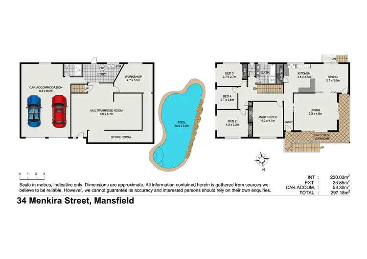 Floorplan of Homely house listing, 34 Menkira Street, Mansfield QLD 4122