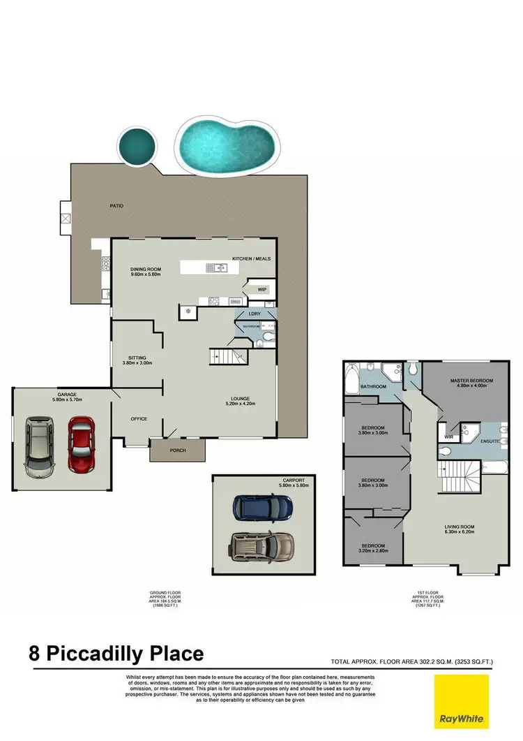 Floorplan of Homely house listing, 8 Piccadilly Place, Carindale QLD 4152