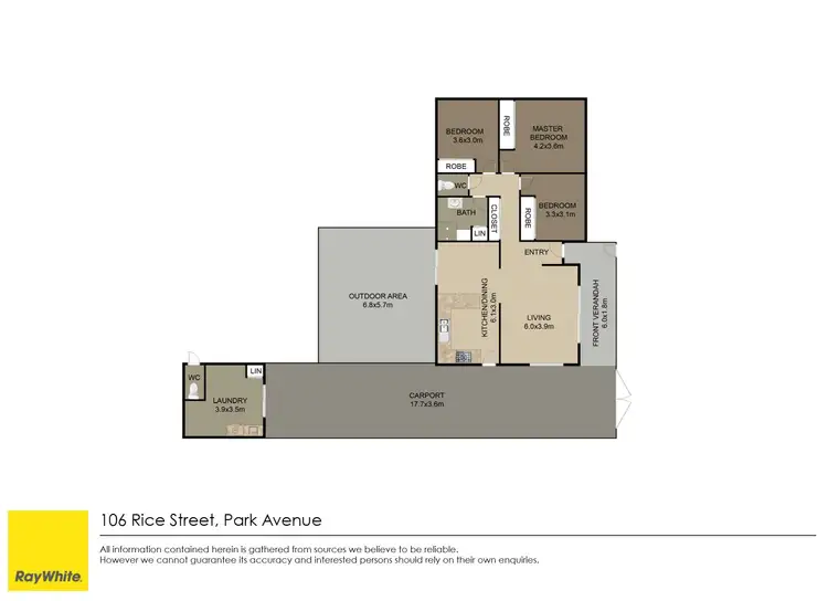 Floorplan of Homely house listing, 106 Rice Street, Park Avenue QLD 4701