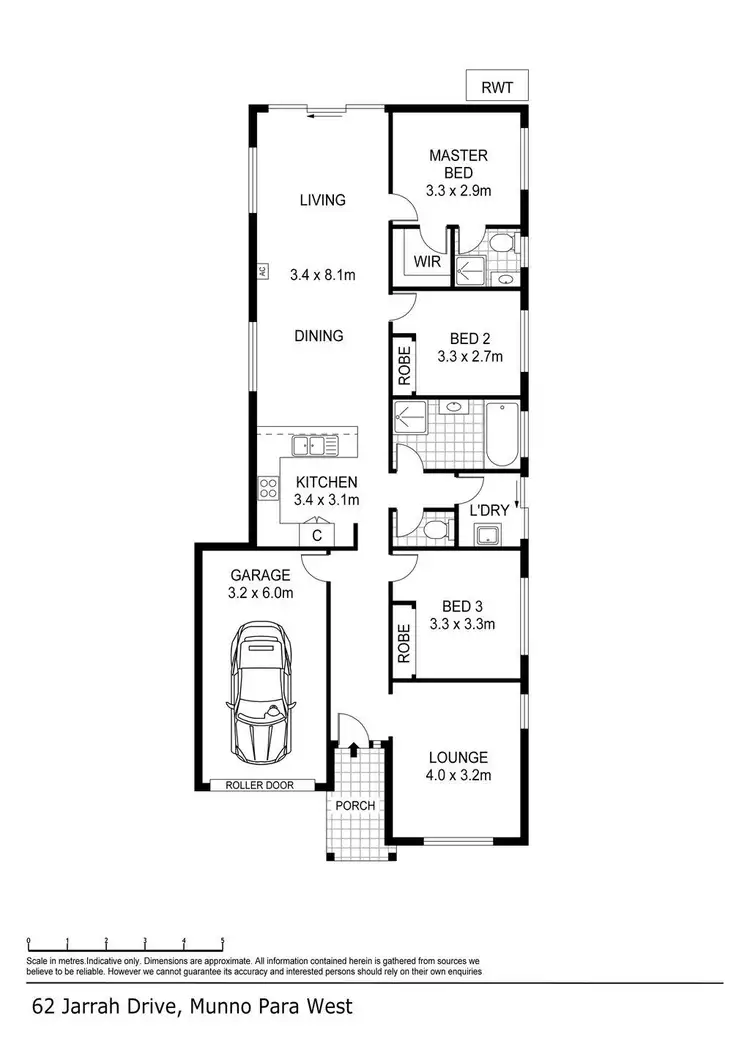 Floorplan of Homely house listing, 62 Jarrah Drive, Munno Para West SA 5115