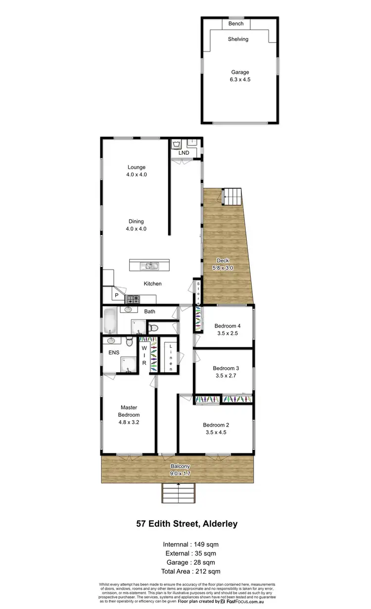 Floorplan of Homely house listing, 57 Edith Street, Alderley QLD 4051