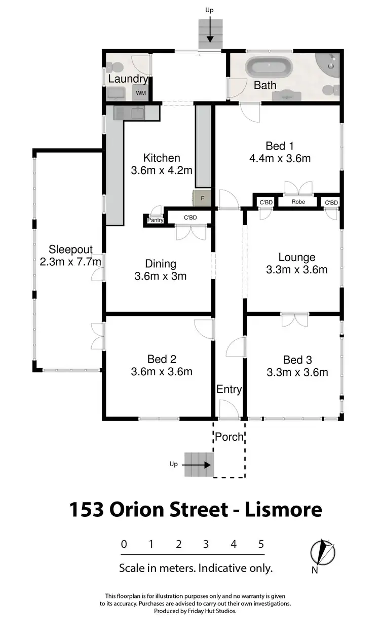 Floorplan of Homely house listing, 153 Orion Street, Lismore NSW 2480