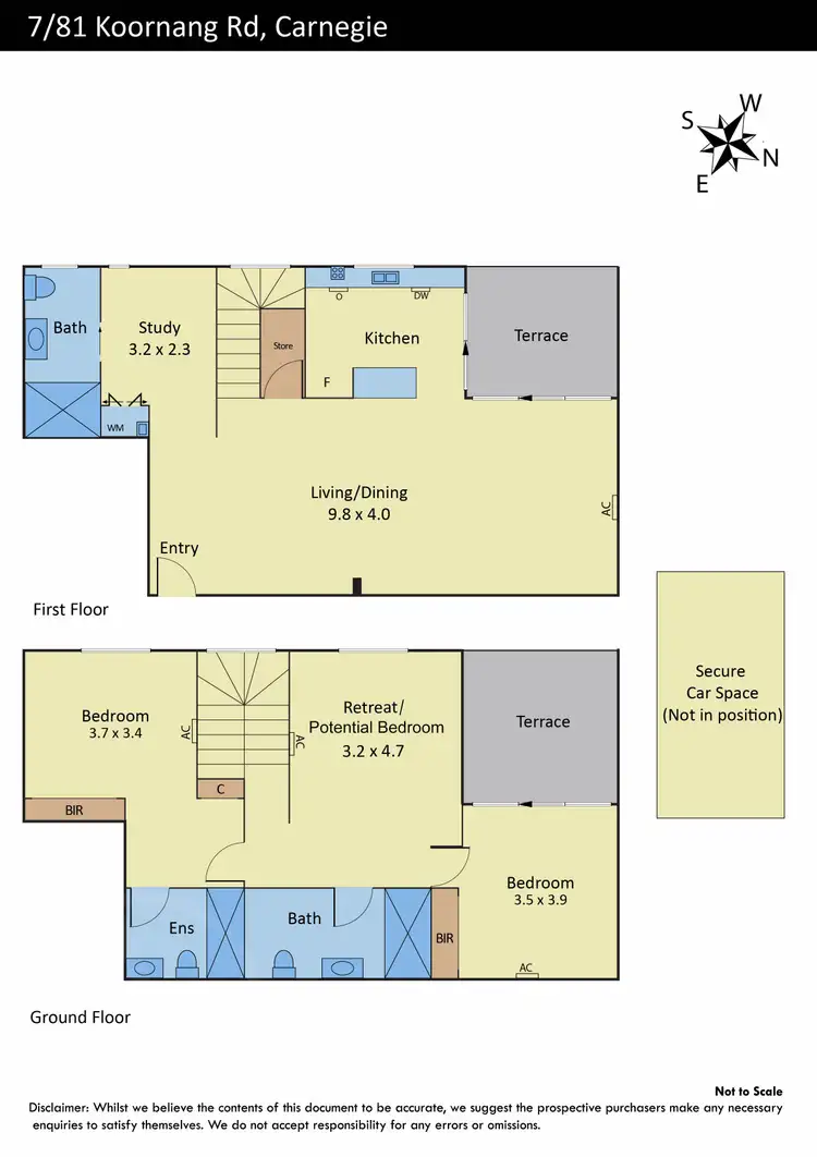 Floorplan of Homely apartment listing, 7/81 Koornang Road, Carnegie VIC 3163