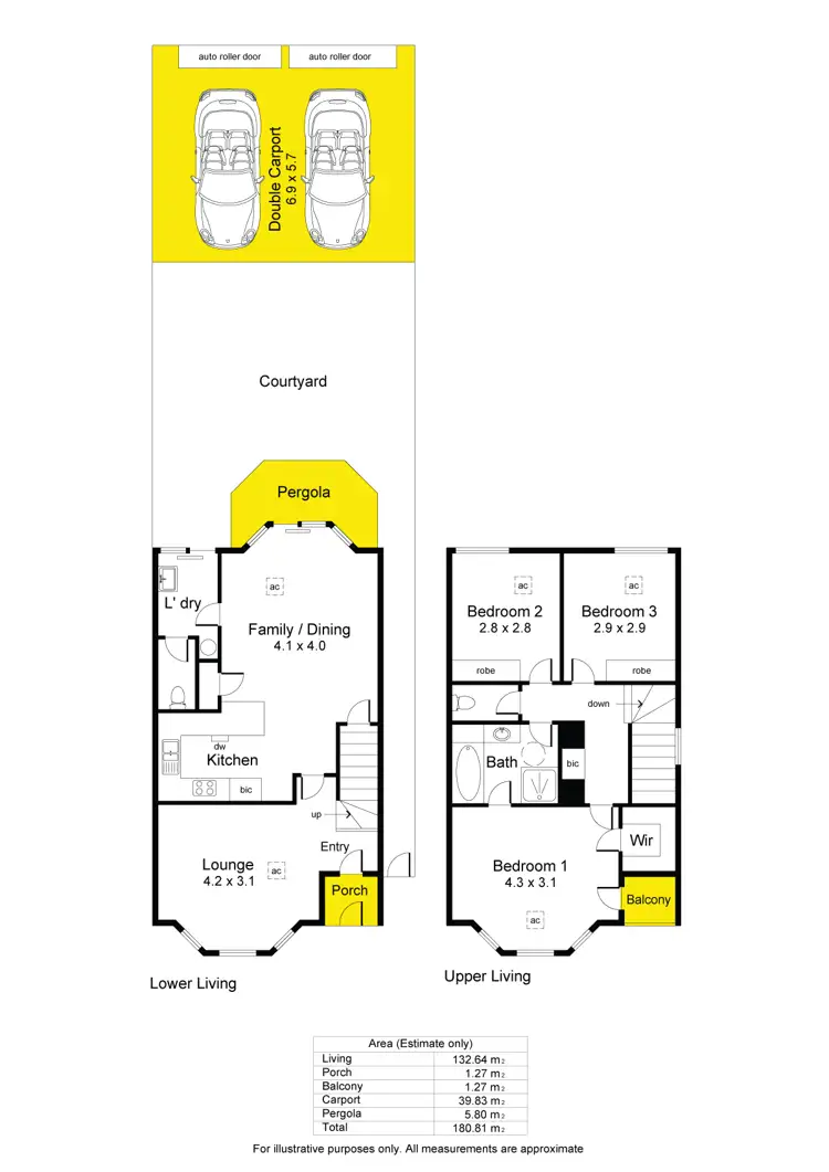 Floorplan of Homely townhouse listing, 6/40 Cedar Crescent, Glenside SA 5065