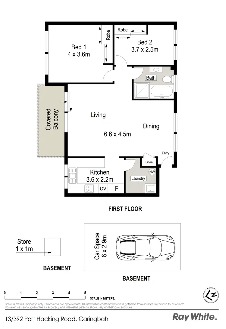 Floorplan of Homely unit listing, 13/392-394 Port Hacking Road, Caringbah NSW 2229