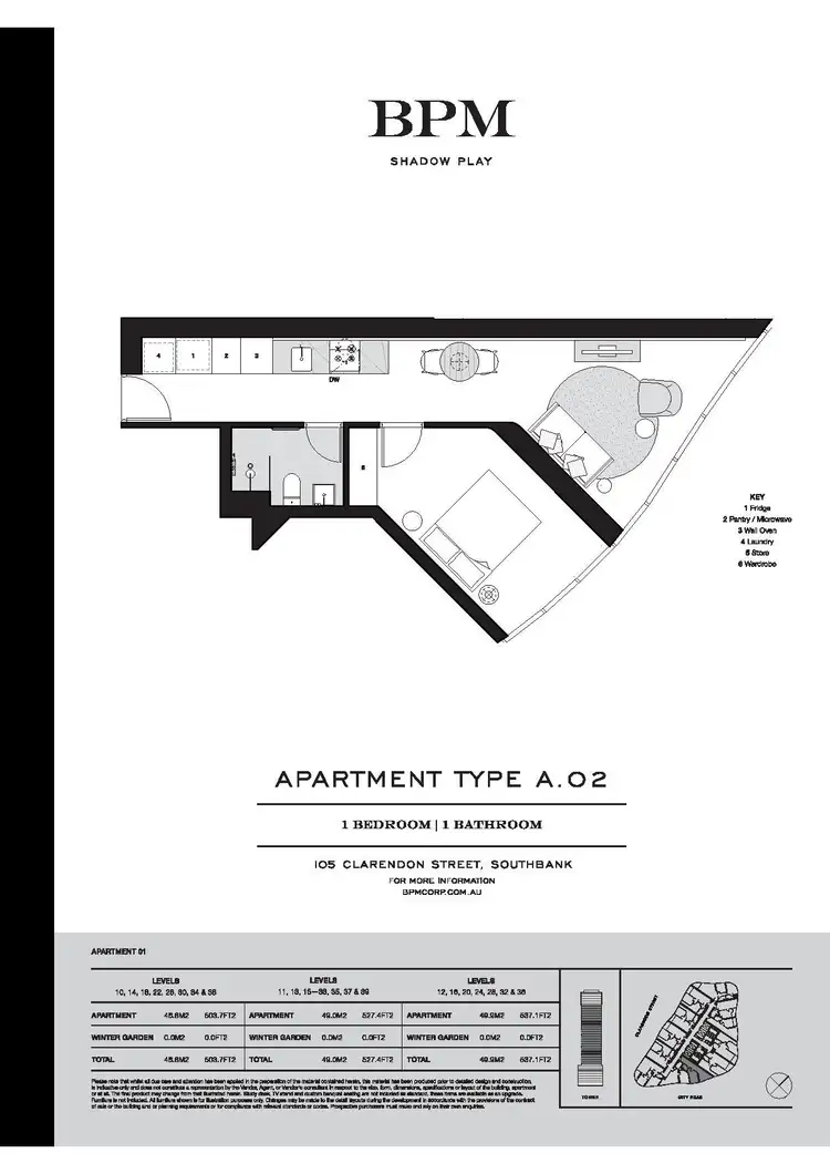 Floorplan of Homely apartment listing, 1701/105 Clarendon Street, Southbank VIC 3006
