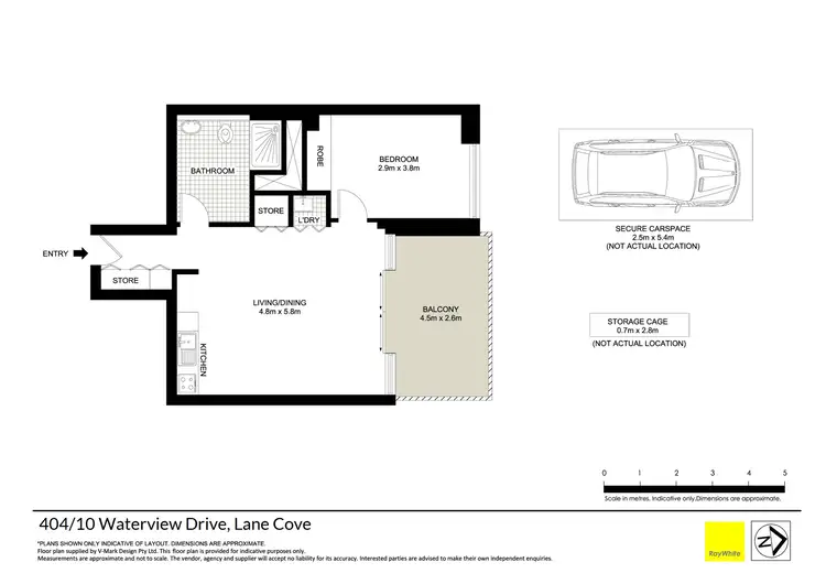 Floorplan of Homely apartment listing, 404/10 Waterview Drive, Lane Cove NSW 2066