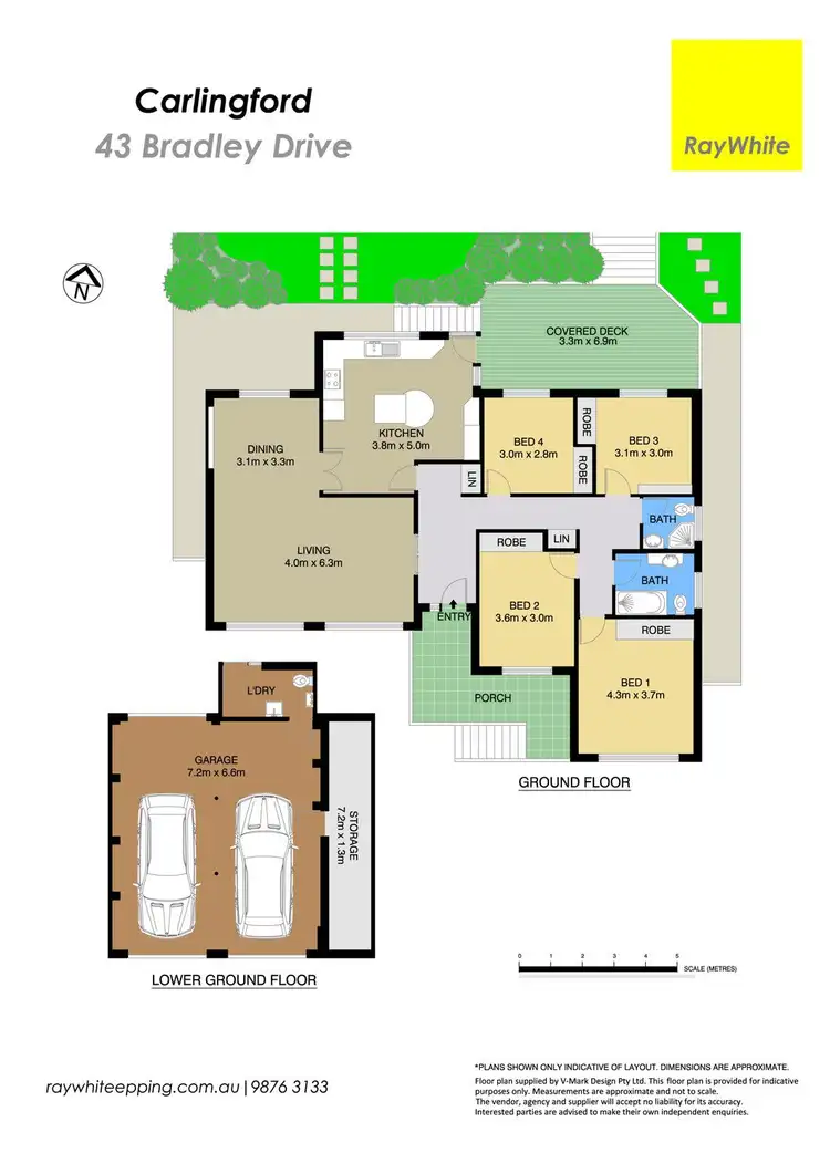 Floorplan of Homely house listing, 43 Bradley Drive, Carlingford NSW 2118
