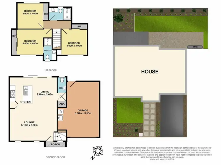 Floorplan of Homely townhouse listing, 57A Deschamp Court, Rowville VIC 3178