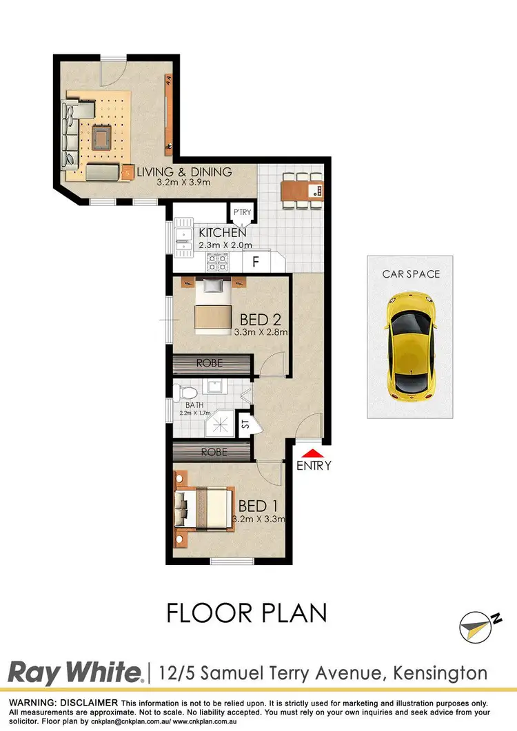 Floorplan of Homely apartment listing, 12/5-7 Samuel Terry Avenue, Kensington NSW 2033