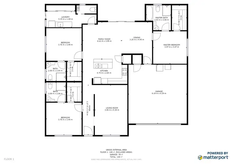Floorplan of Homely house listing, 27 Acacia Street, Swan Hill VIC 3585