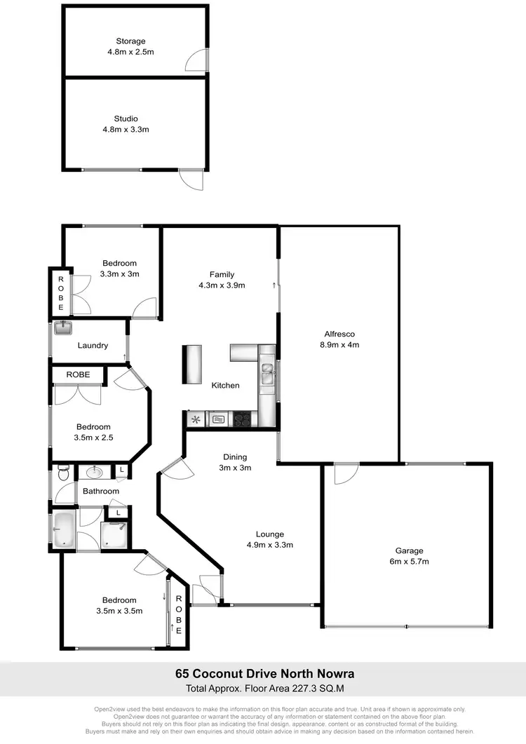Floorplan of Homely house listing, 65 Coconut Drive, North Nowra NSW 2541
