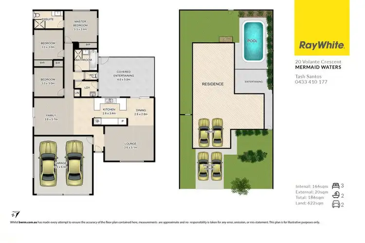 Floorplan of Homely house listing, 20 Volante Crescent, Mermaid Waters QLD 4218