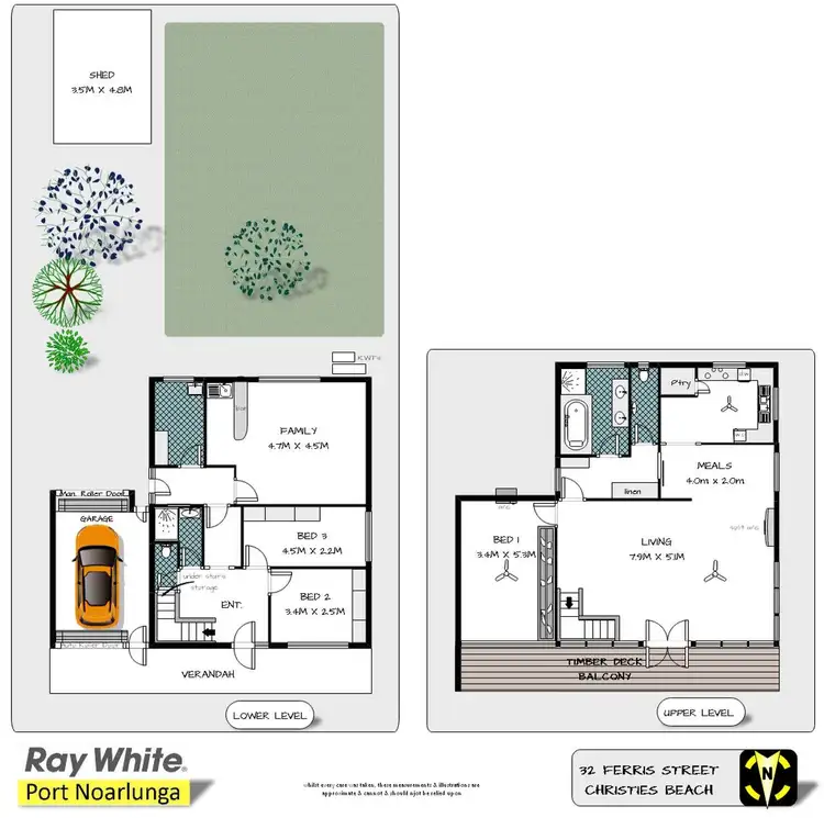 Floorplan of Homely house listing, 32 Ferris Street, Christies Beach SA 5165