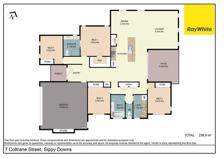 Floorplan of Homely house listing, 7 Coltrane Street, Sippy Downs QLD 4556