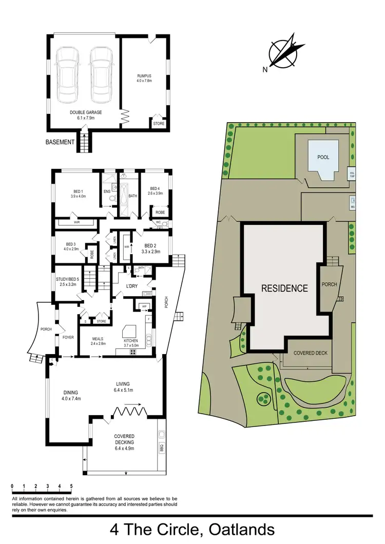 Floorplan of Homely house listing, 4 The Circle, Oatlands NSW 2117