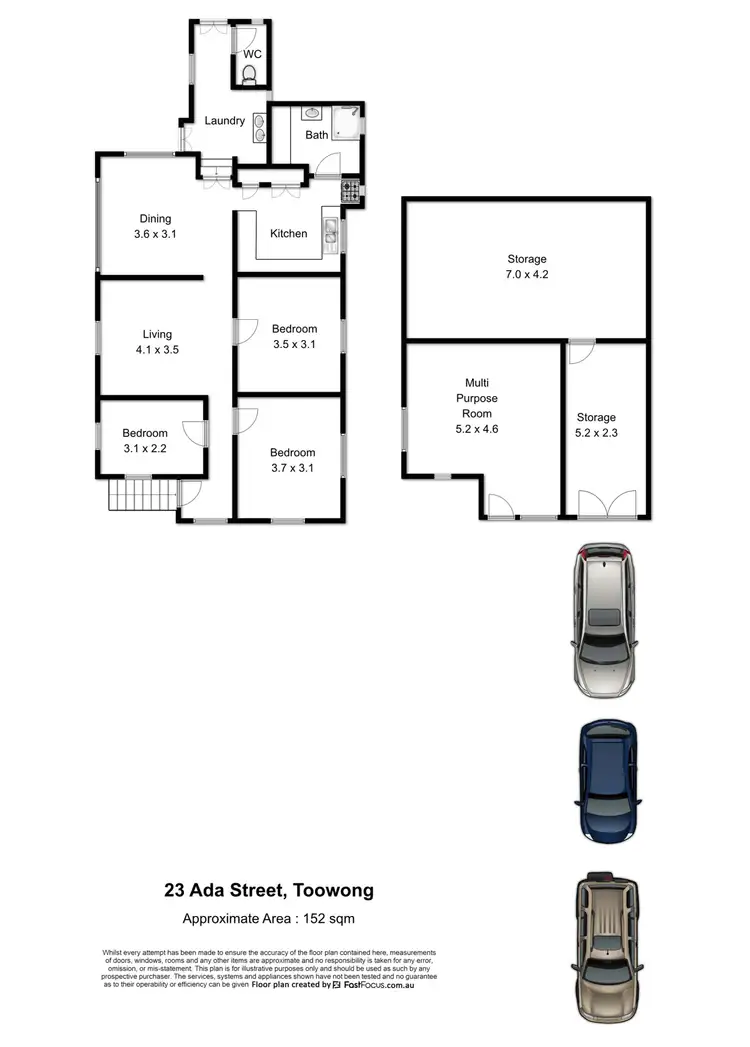 Floorplan of Homely house listing, 23 Ada Street, Toowong QLD 4066