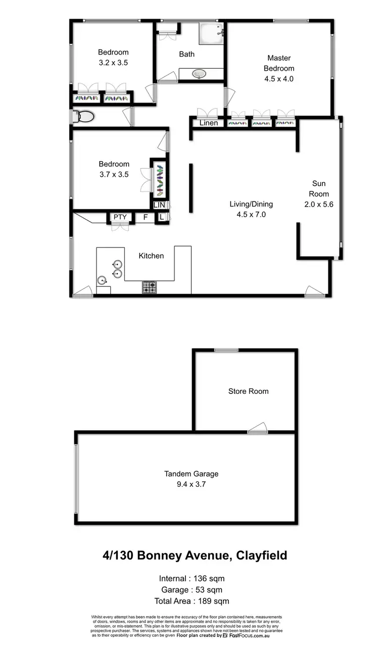 Floorplan of Homely unit listing, 4/130 Bonney Avenue, Clayfield QLD 4011