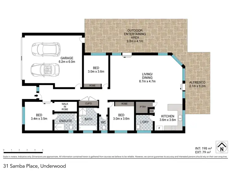 Floorplan of Homely house listing, 31 Samba Place, Underwood QLD 4119