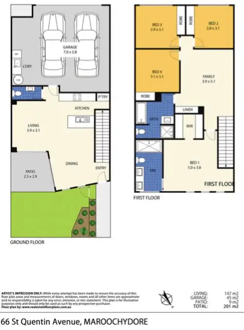 Floorplan of Homely house listing, 66 St Quentin Avenue, Maroochydore QLD 4558