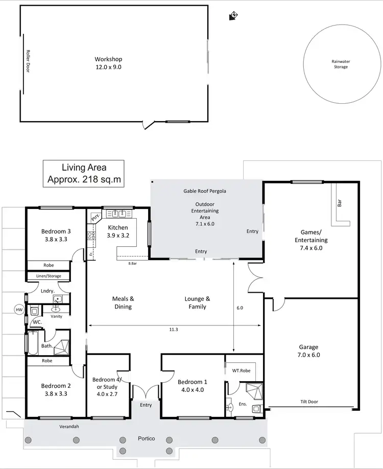 Floorplan of Homely house listing, 11 Nalara Avenue, Loxton SA 5333