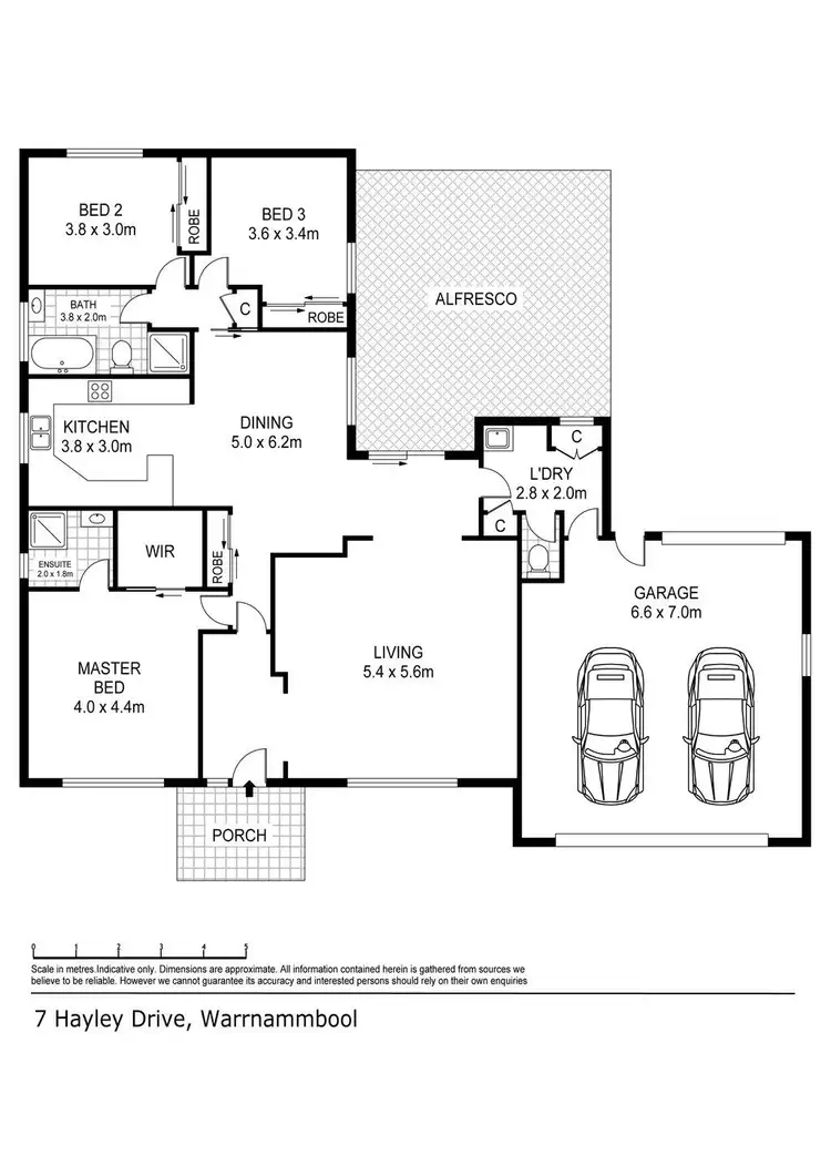 Floorplan of Homely house listing, 7 Hayley Drive, Warrnambool VIC 3280