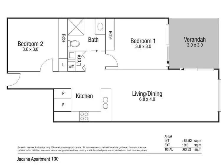Floorplan of Homely unit listing, 2/1B Sporting Drive, Thuringowa Central QLD 4817