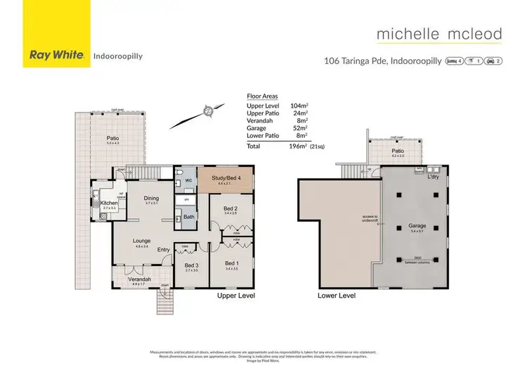 Floorplan of Homely house listing, 106 Taringa Parade, Indooroopilly QLD 4068