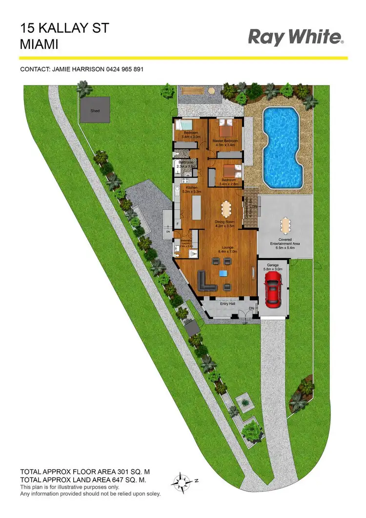Floorplan of Homely house listing, 15 Kallay Street, Miami QLD 4220