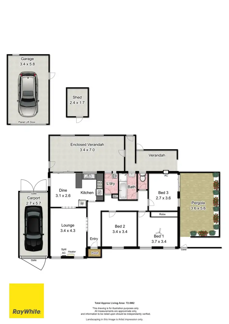 Floorplan of Homely house listing, 13 Breckenridge Drive, Reynella SA 5161